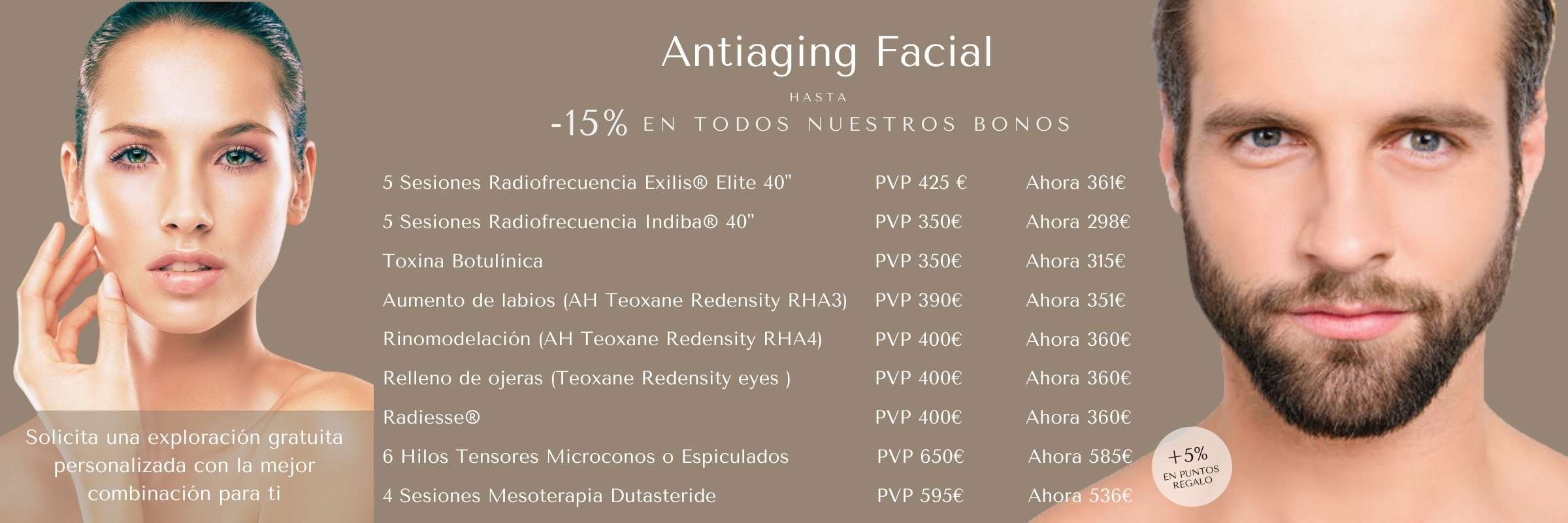 Ofertas botox antiedad antiaging indiba radiofrecuencia