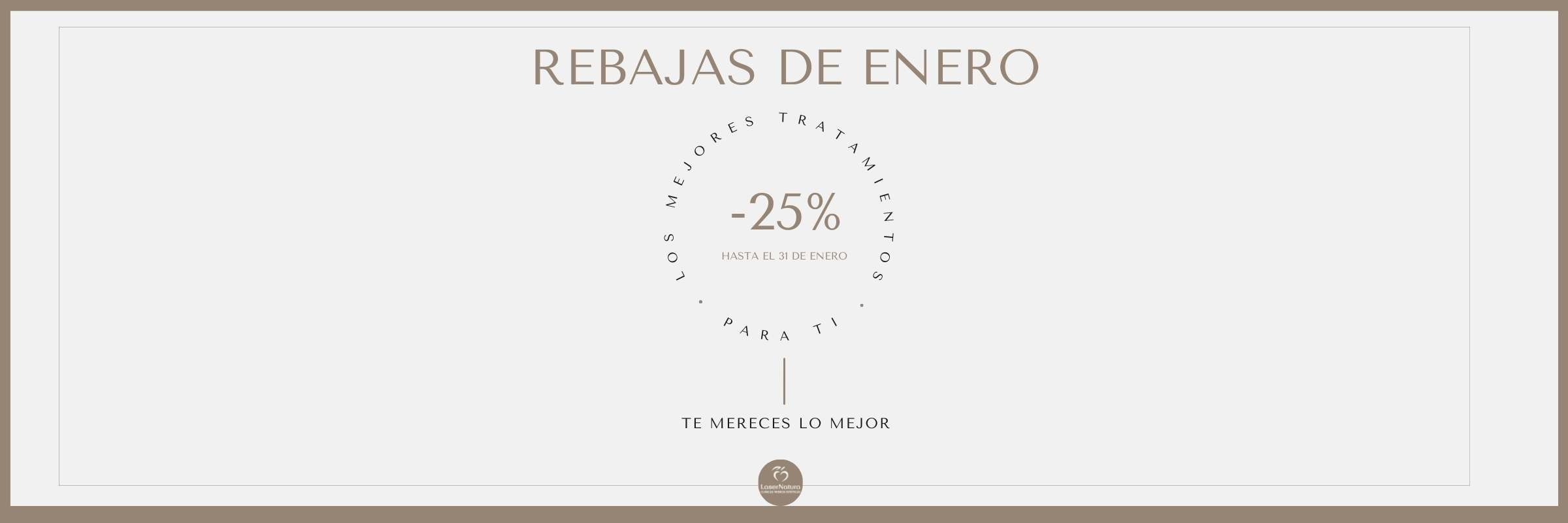 Rebajas Enero 25% tratamientos