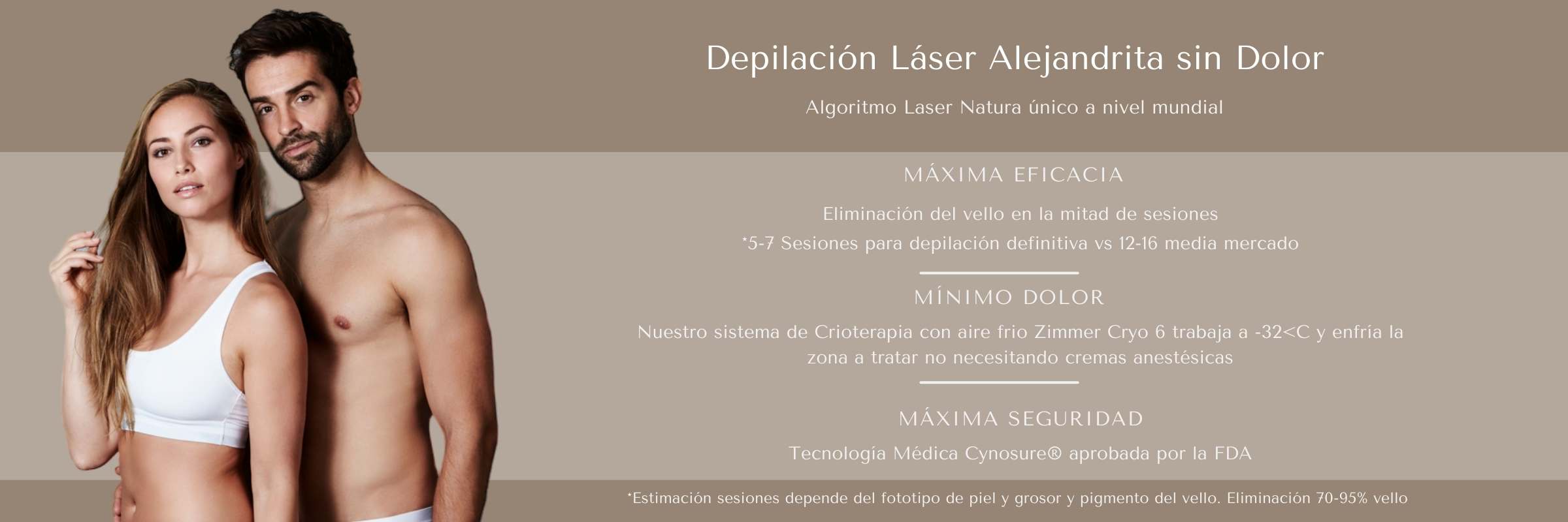 Depilación laser alejandrita